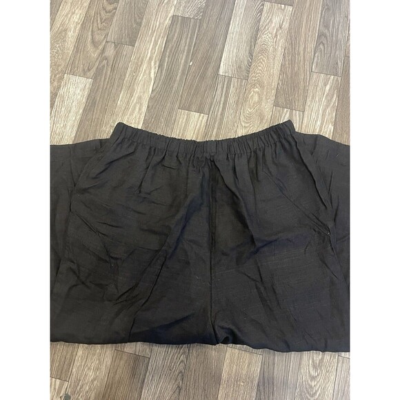 Women’s Silk trousers stretch pants Ann May Black lined - Picture 4 of 6